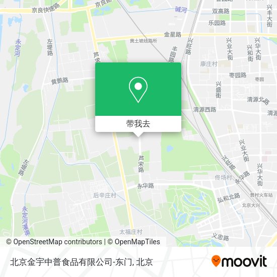 北京金宇中普食品有限公司-东门地图