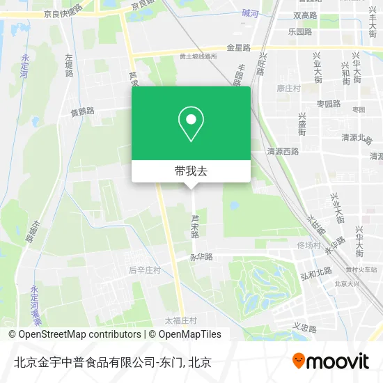 北京金宇中普食品有限公司-东门地图