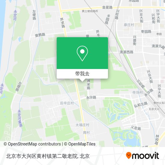 北京市大兴区黄村镇第二敬老院地图