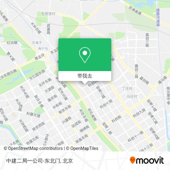 中建二局一公司-东北门地图