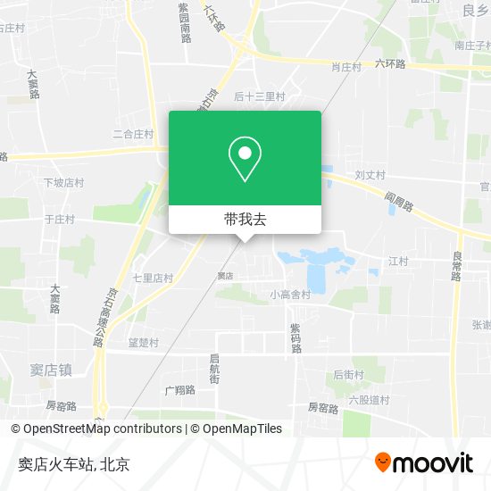 窦店火车站地图