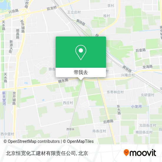 北京恒宽化工建材有限责任公司地图