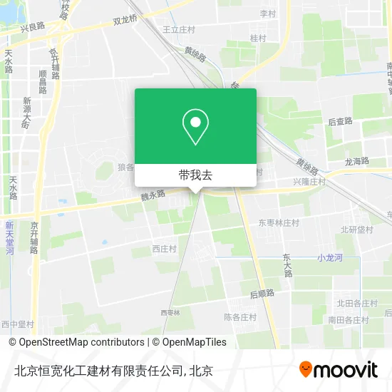 北京恒宽化工建材有限责任公司地图