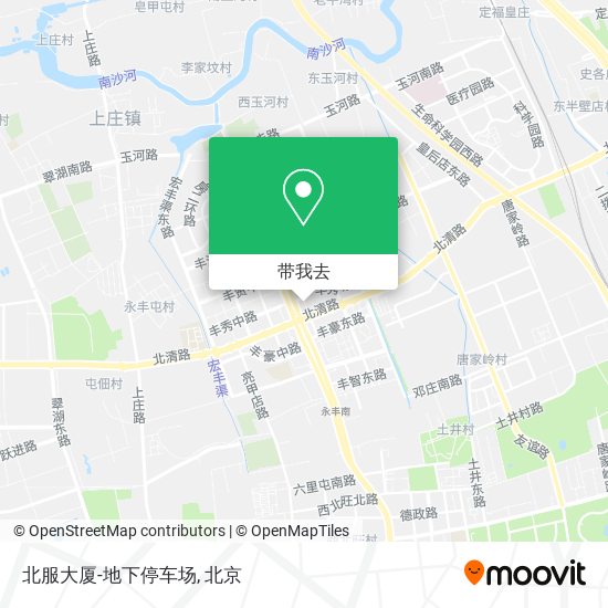 北服大厦-地下停车场地图