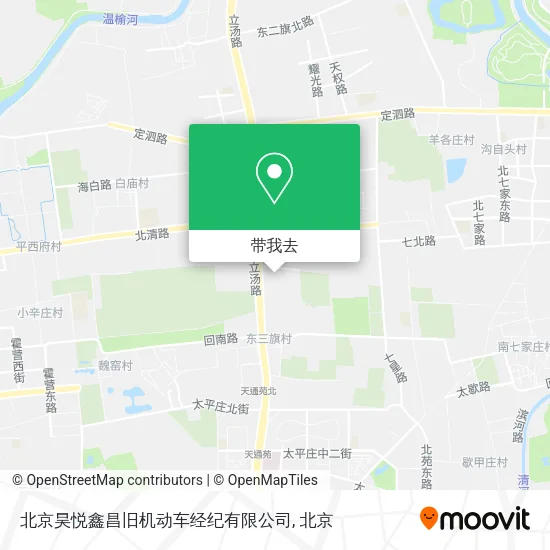 北京昊悦鑫昌旧机动车经纪有限公司地图