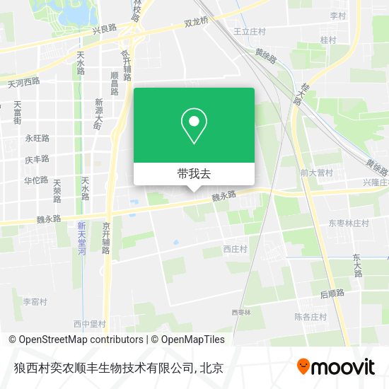 狼西村奕农顺丰生物技术有限公司地图