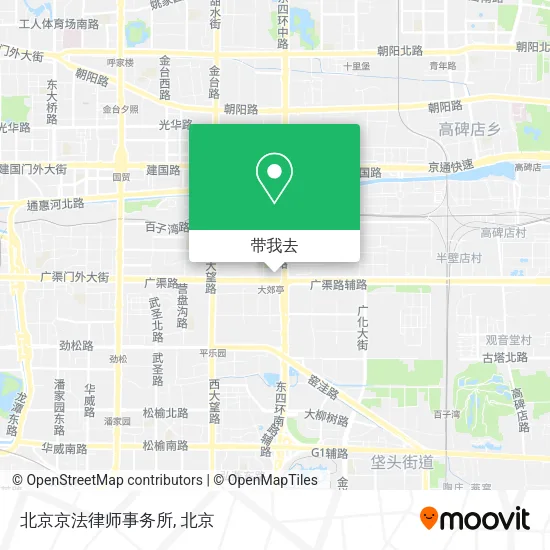 北京京法律师事务所地图