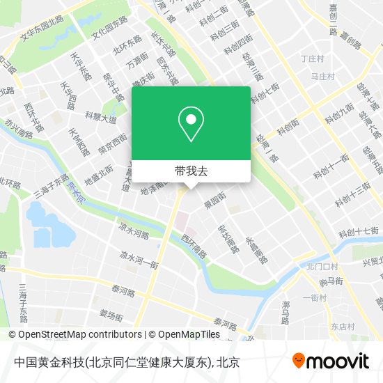 中国黄金科技(北京同仁堂健康大厦东)地图