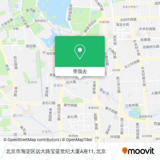 北京市海淀区远大路宝蓝世纪大厦A座11地图