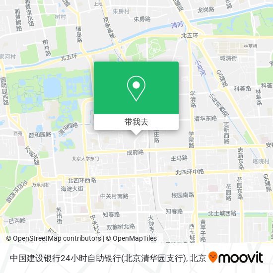 中国建设银行24小时自助银行(北京清华园支行)地图