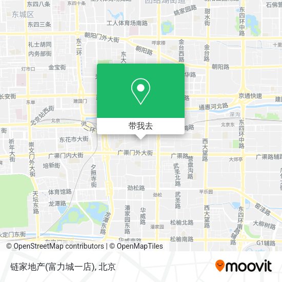 链家地产(富力城一店)地图