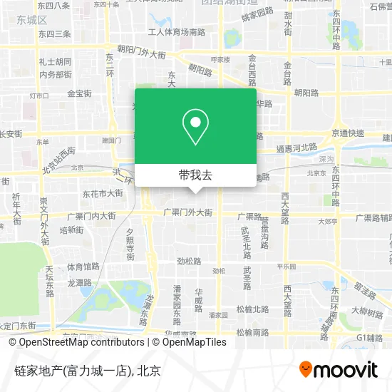 链家地产(富力城一店)地图