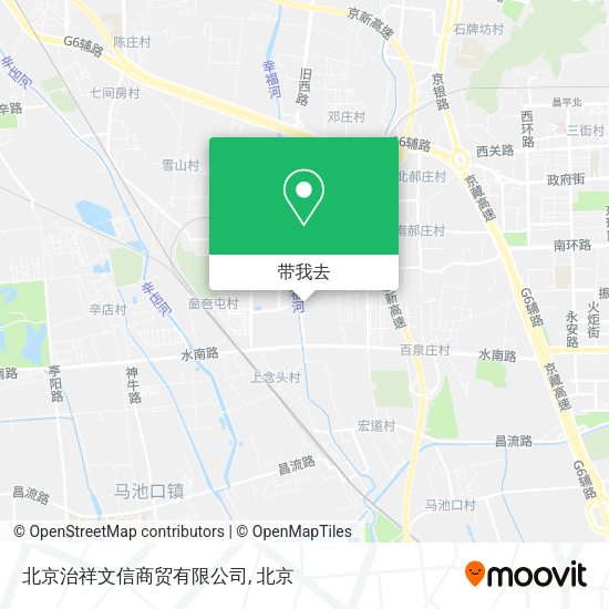 北京治祥文信商贸有限公司地图