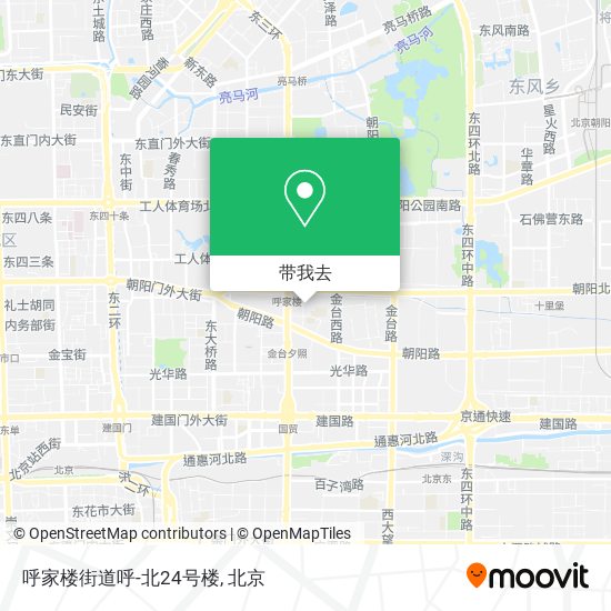 呼家楼街道呼-北24号楼地图