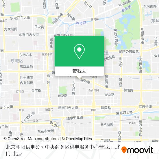 北京朝阳供电公司中央商务区供电服务中心营业厅-北门地图