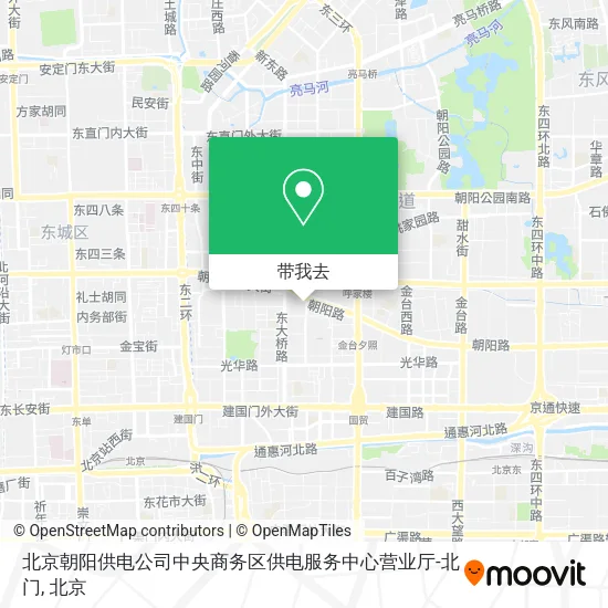 北京朝阳供电公司中央商务区供电服务中心营业厅-北门地图