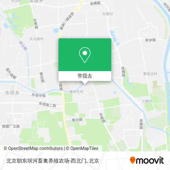 北京朝东坝河畜禽养殖农场-西北门地图