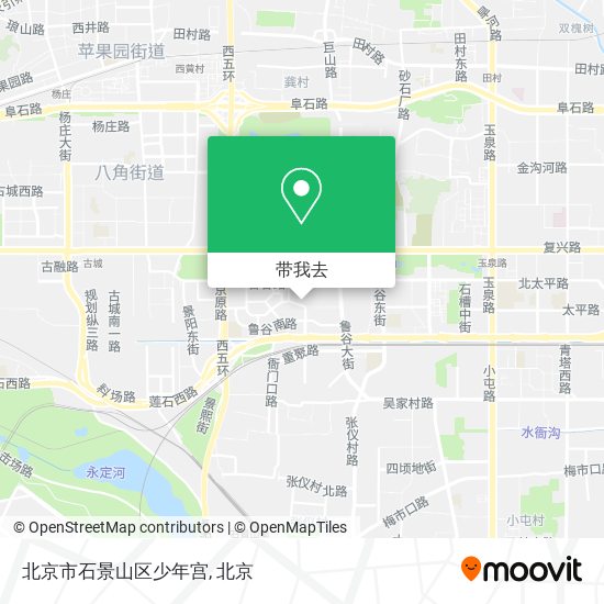 北京市石景山区少年宫地图