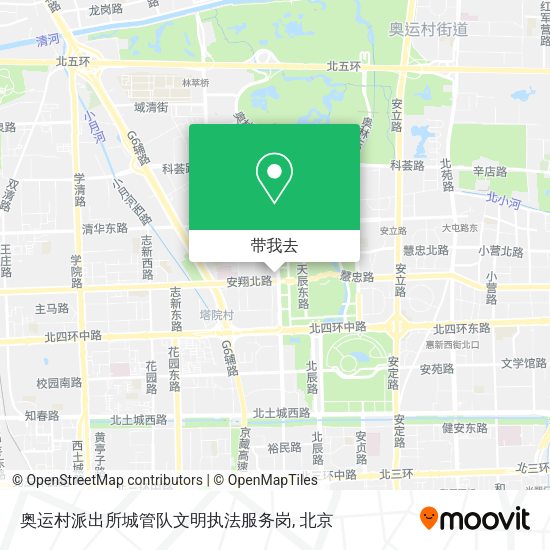 奥运村派出所城管队文明执法服务岗地图
