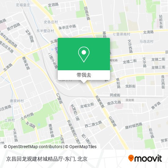 京昌回龙观建材城精品厅-东门地图