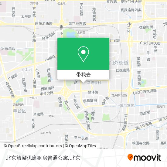 北京旅游优廉租房普通公寓地图