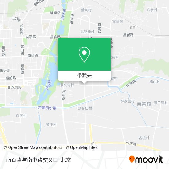 南百路与南中路交叉口地图