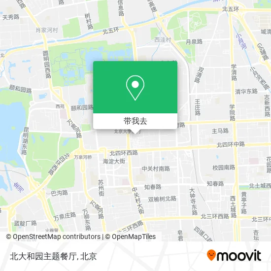 北大和园主题餐厅地图