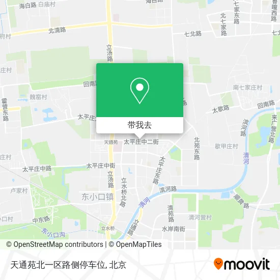 天通苑北一区路侧停车位地图