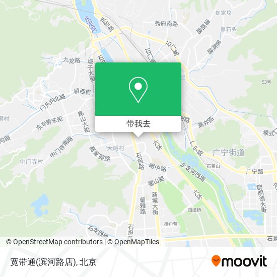 宽带通(滨河路店)地图