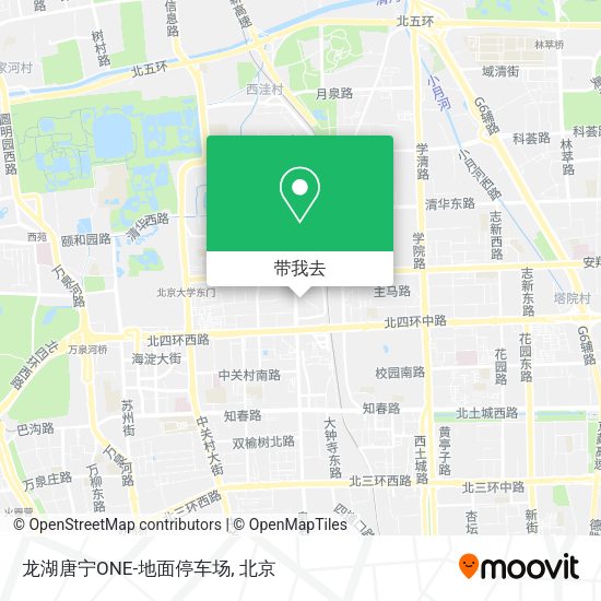 龙湖唐宁ONE-地面停车场地图