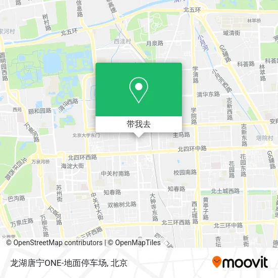 龙湖唐宁ONE-地面停车场地图