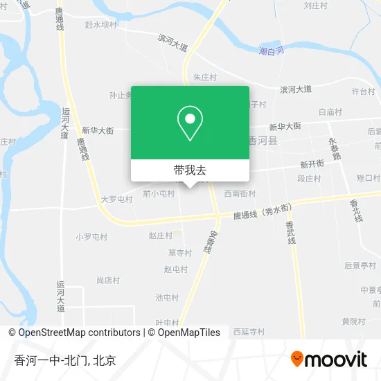 香河一中-北门地图