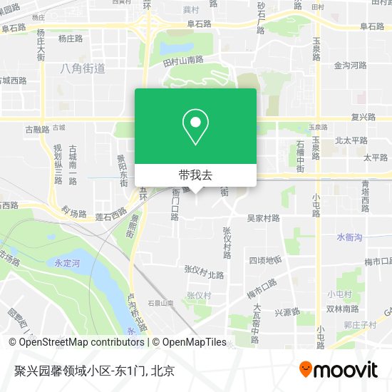 聚兴园馨领域小区-东1门地图