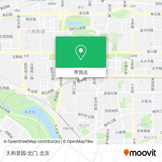 天和景园-北门地图