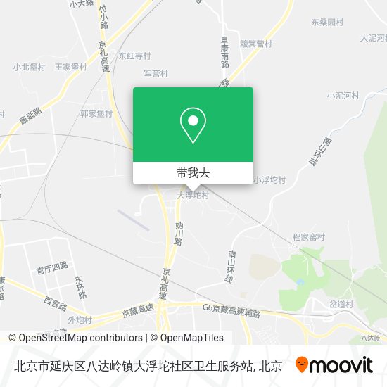 北京市延庆区八达岭镇大浮坨社区卫生服务站地图
