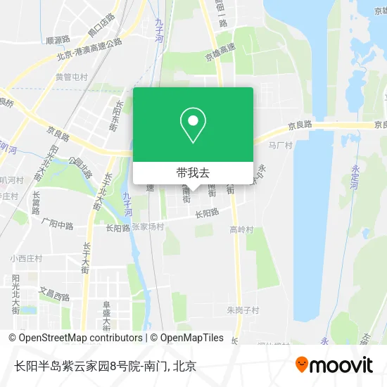 长阳半岛紫云家园8号院-南门地图