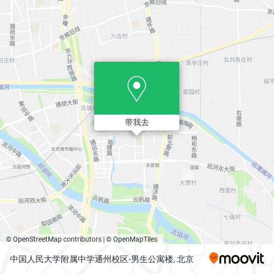 中国人民大学附属中学通州校区-男生公寓楼地图