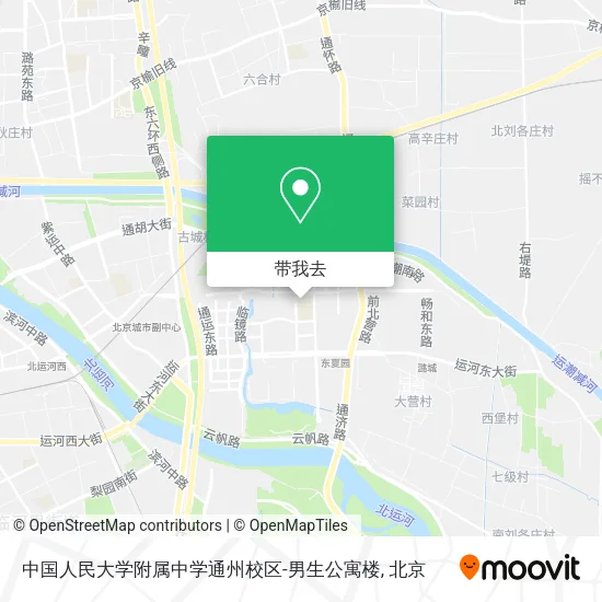 中国人民大学附属中学通州校区-男生公寓楼地图