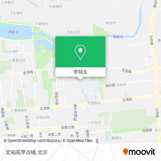 宏福苑早点铺地图