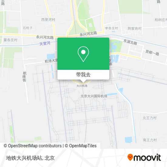 地铁大兴机场站地图