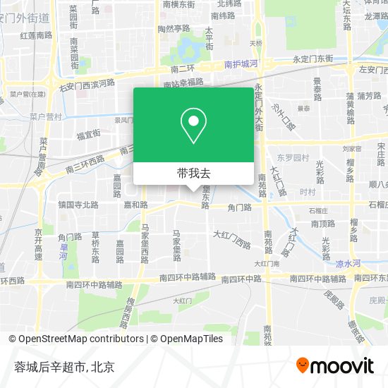 蓉城后辛超市地图
