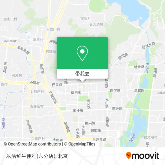 乐活鲜生便利(六分店)地图