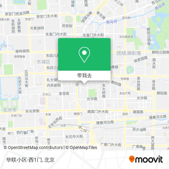 华联小区-西1门地图