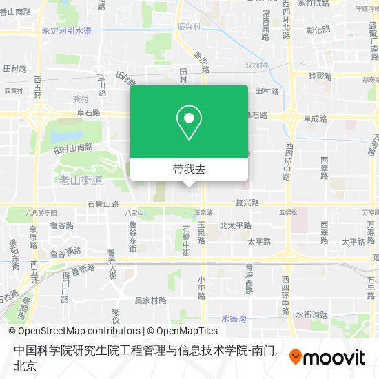 中国科学院研究生院工程管理与信息技术学院-南门地图