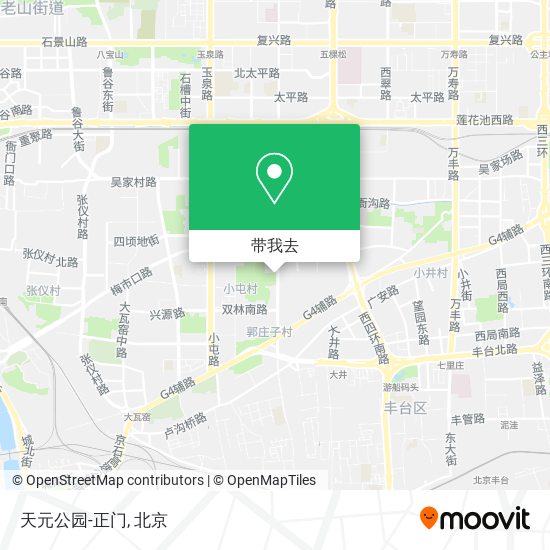 天元公园-正门地图