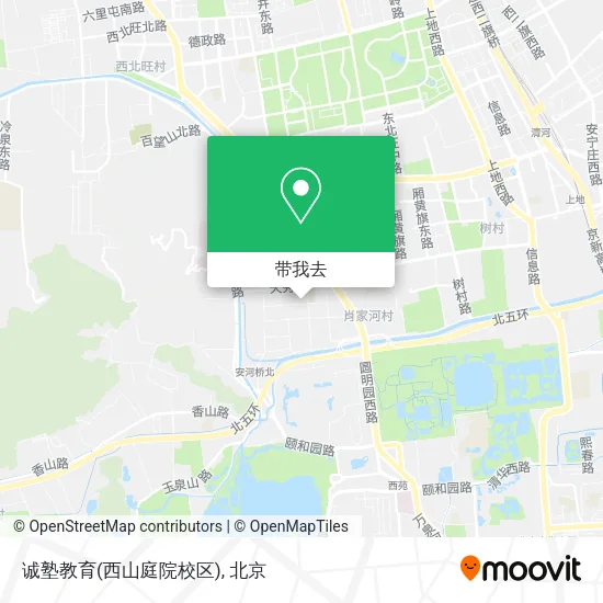 诚塾教育(西山庭院校区)地图