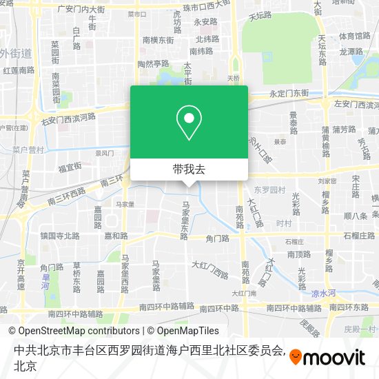 中共北京市丰台区西罗园街道海户西里北社区委员会地图