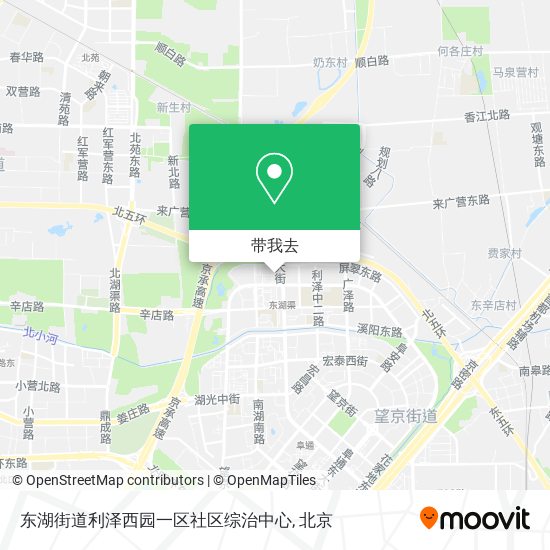 东湖街道利泽西园一区社区综治中心地图