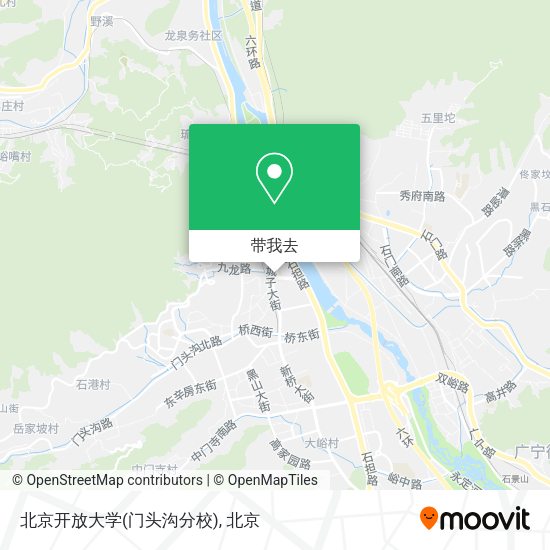 北京开放大学(门头沟分校)地图