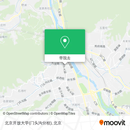 北京开放大学(门头沟分校)地图